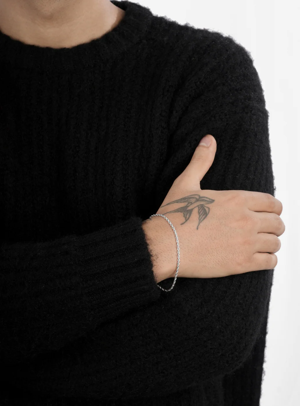 Micro Rope Bracelet (Silver) - Image 5